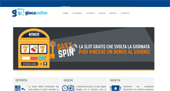 Desktop Screenshot of giocaonlinesrl.it
